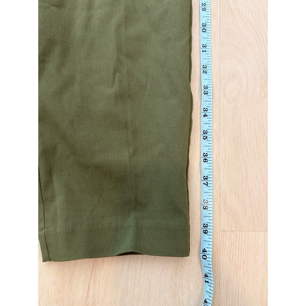 Alfani Skinny Pants Womens 12 Olive Green Tummy Control‎ Stretch Trousers Office - Picture 7 of 12